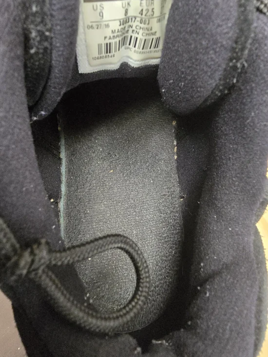 Jordan Air Jordan 12 Retro Men's Athletic Shoes Black with Small Red Accents - Picture 9 of 11